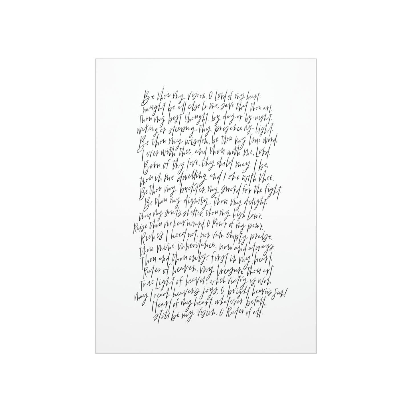 Be Thou My Vision Art Print