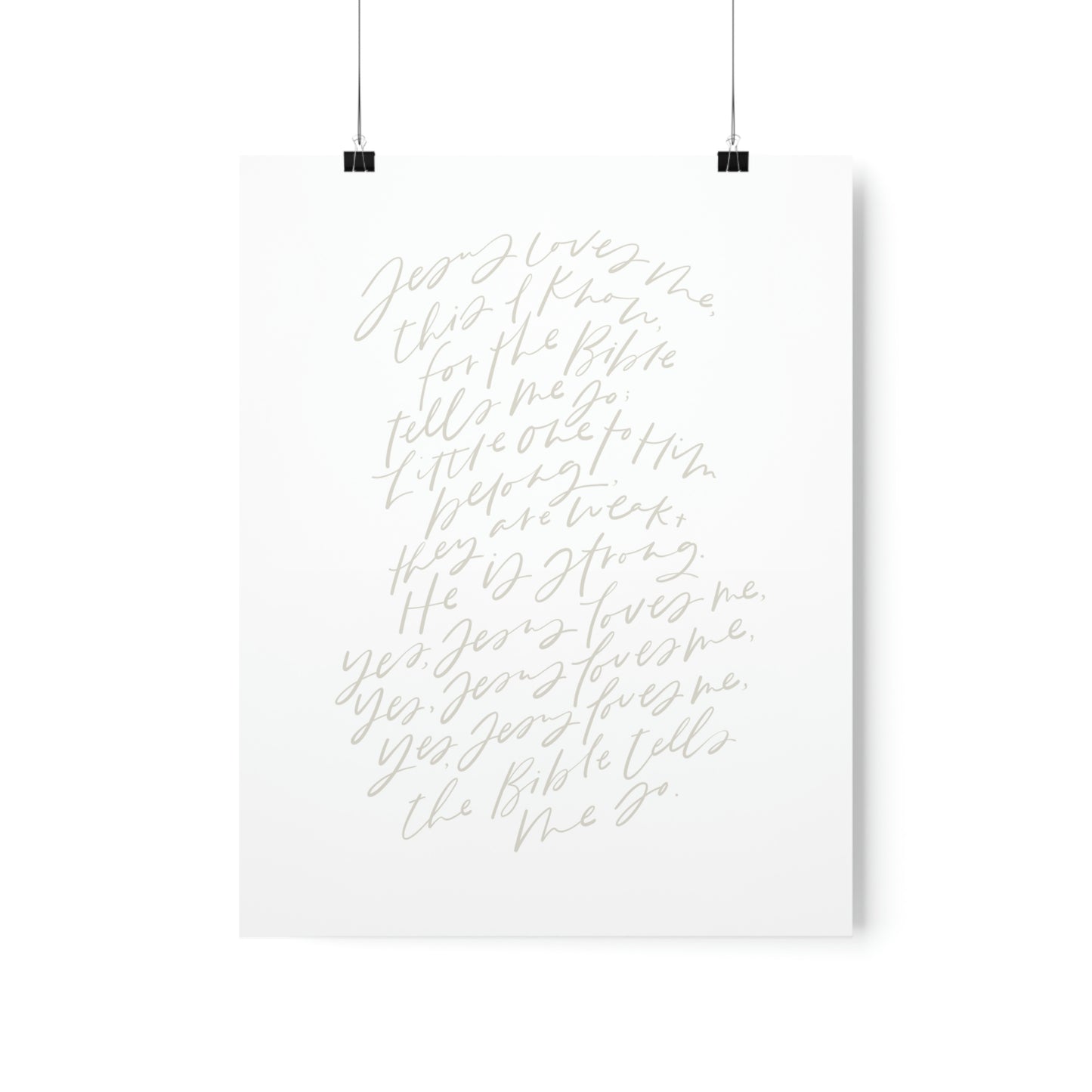 Jesus Loves Me Art Print