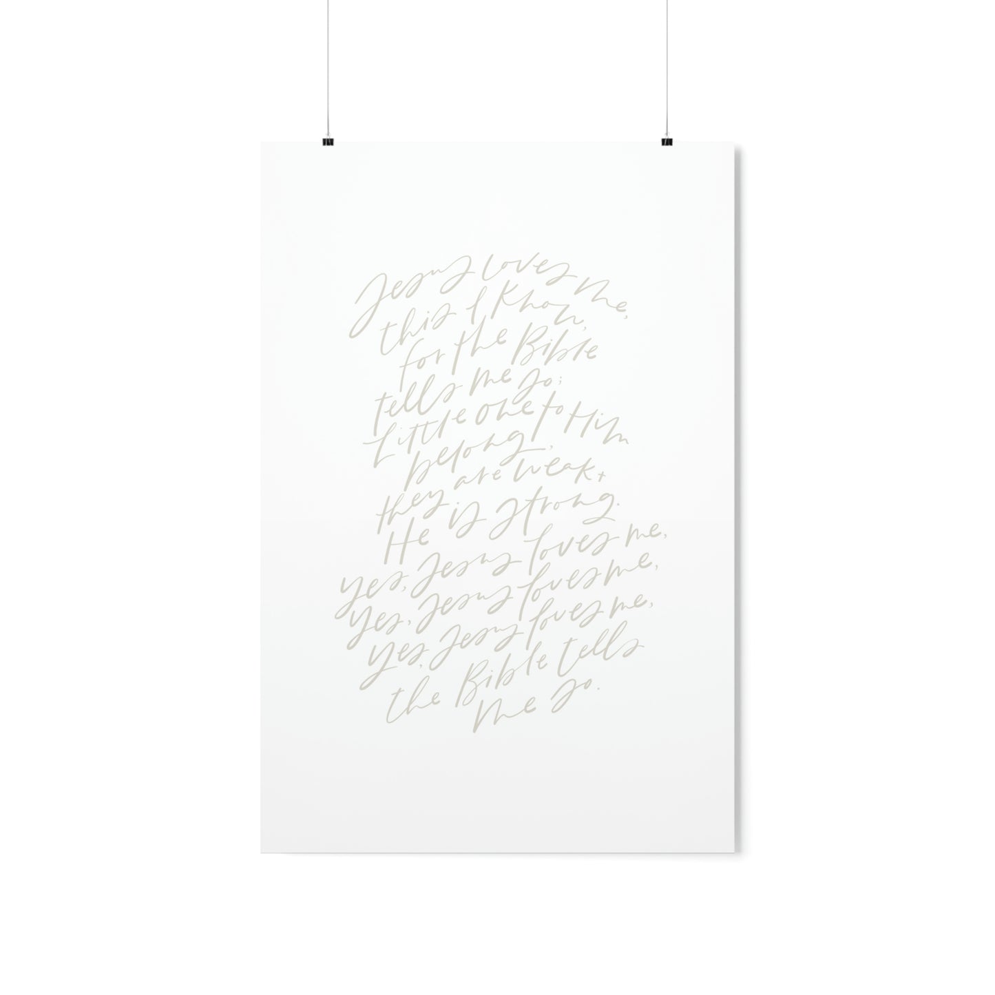 Jesus Loves Me Art Print
