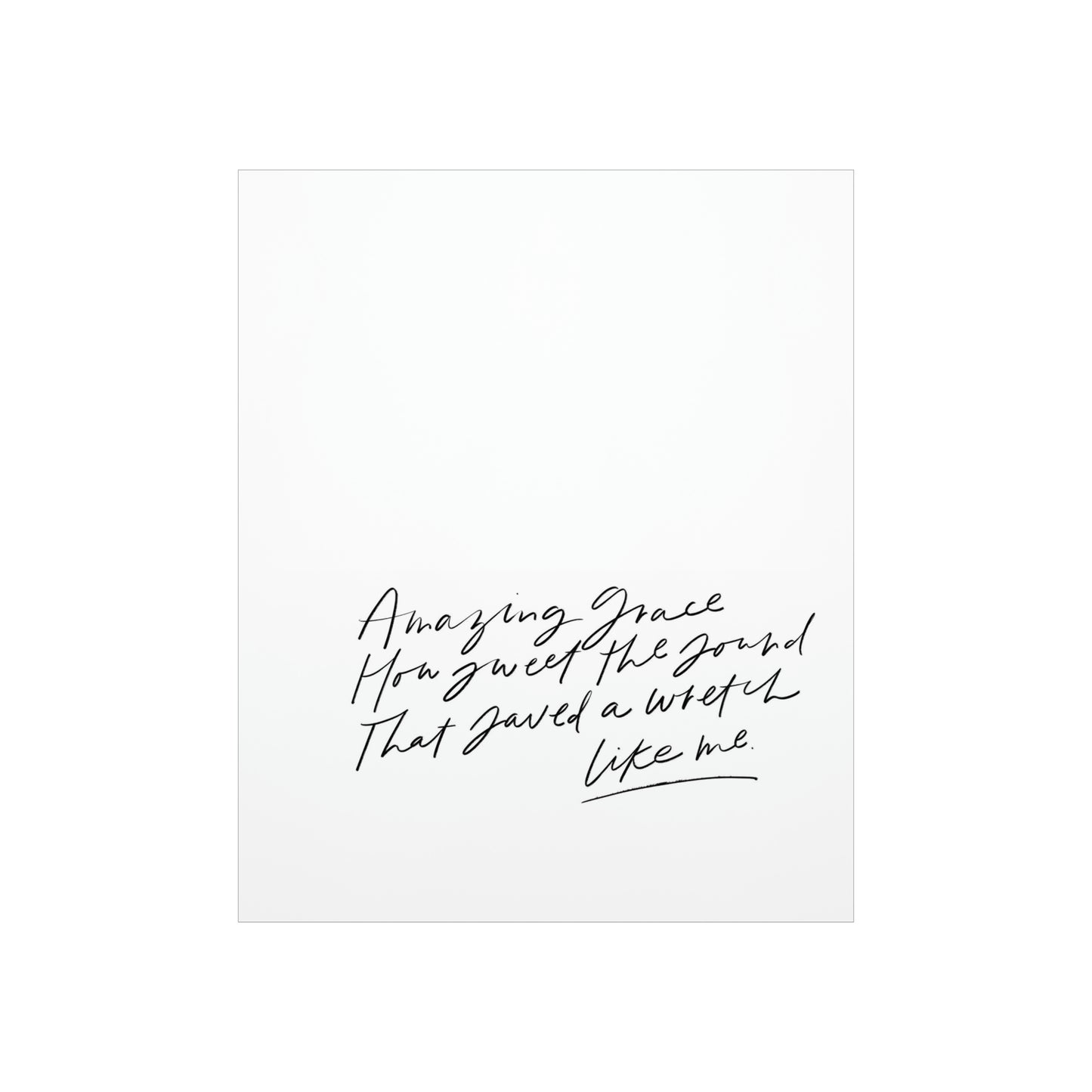 Amazing Grace Art Print