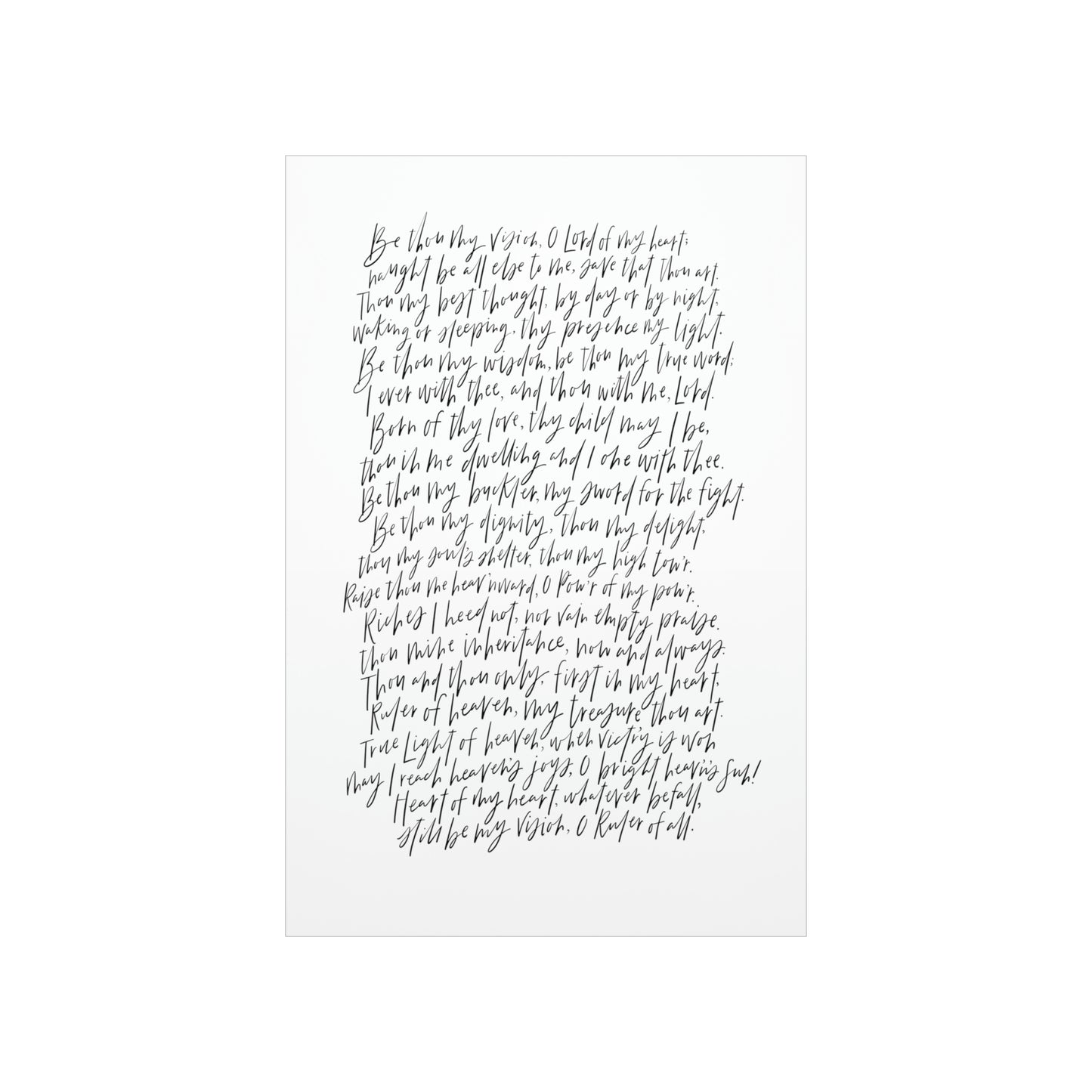 Be Thou My Vision Art Print