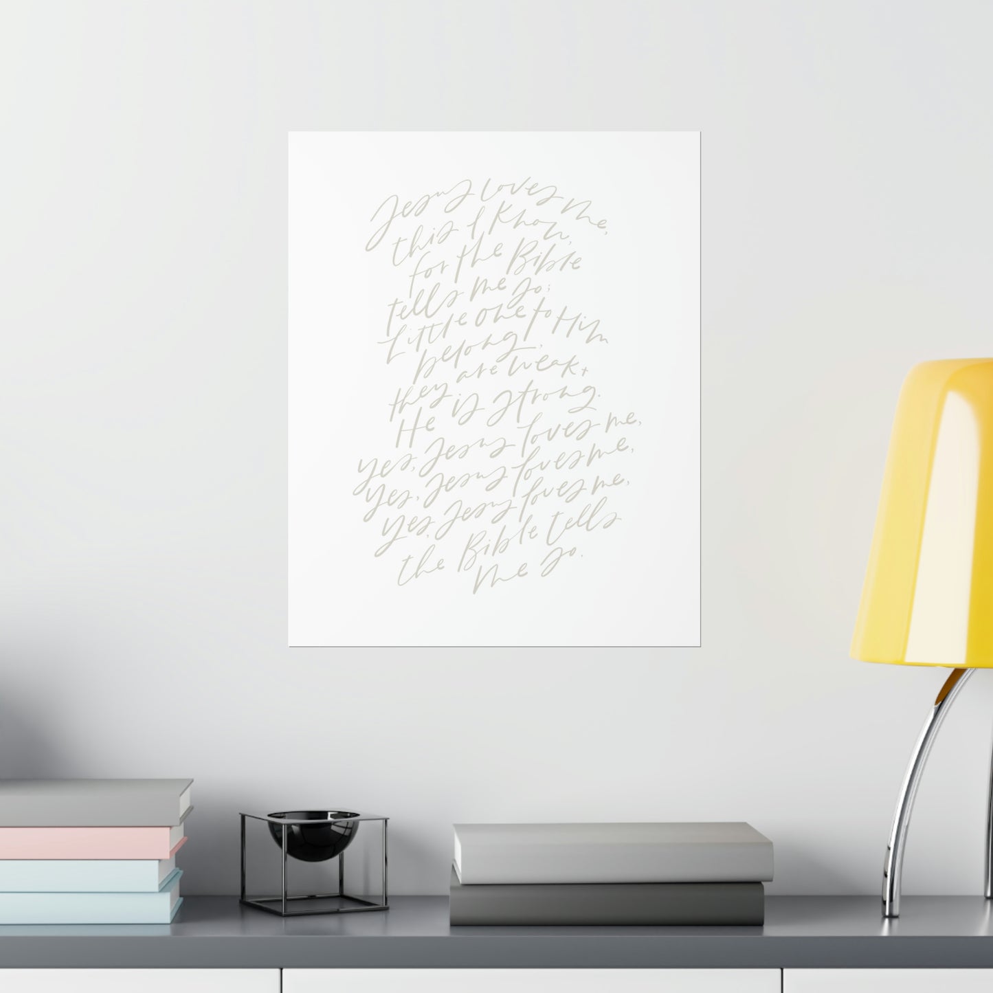 Jesus Loves Me Art Print