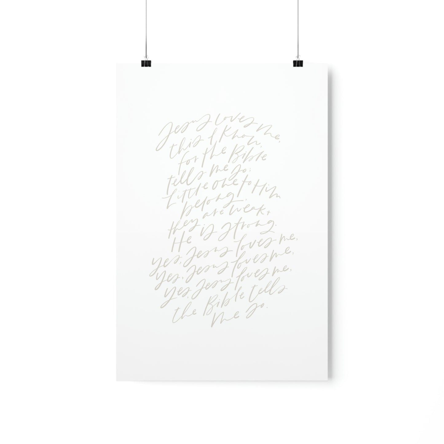 Jesus Loves Me Art Print