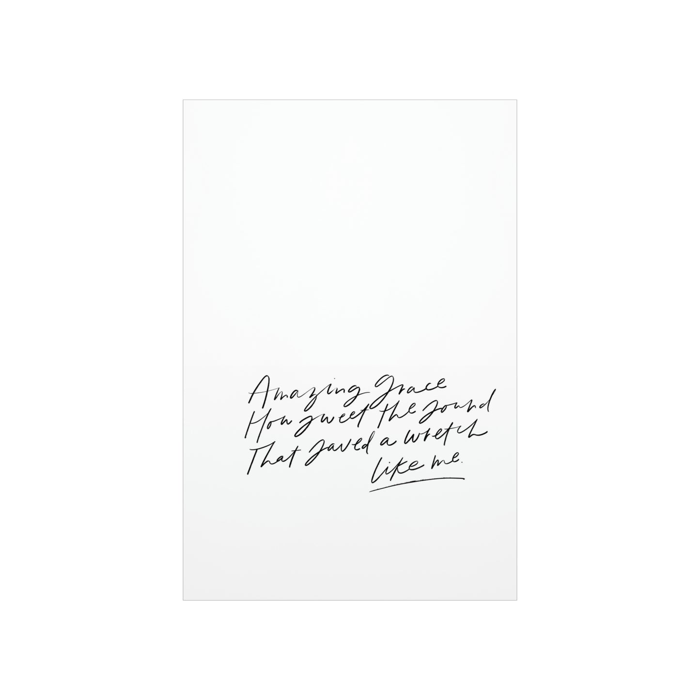 Amazing Grace Art Print