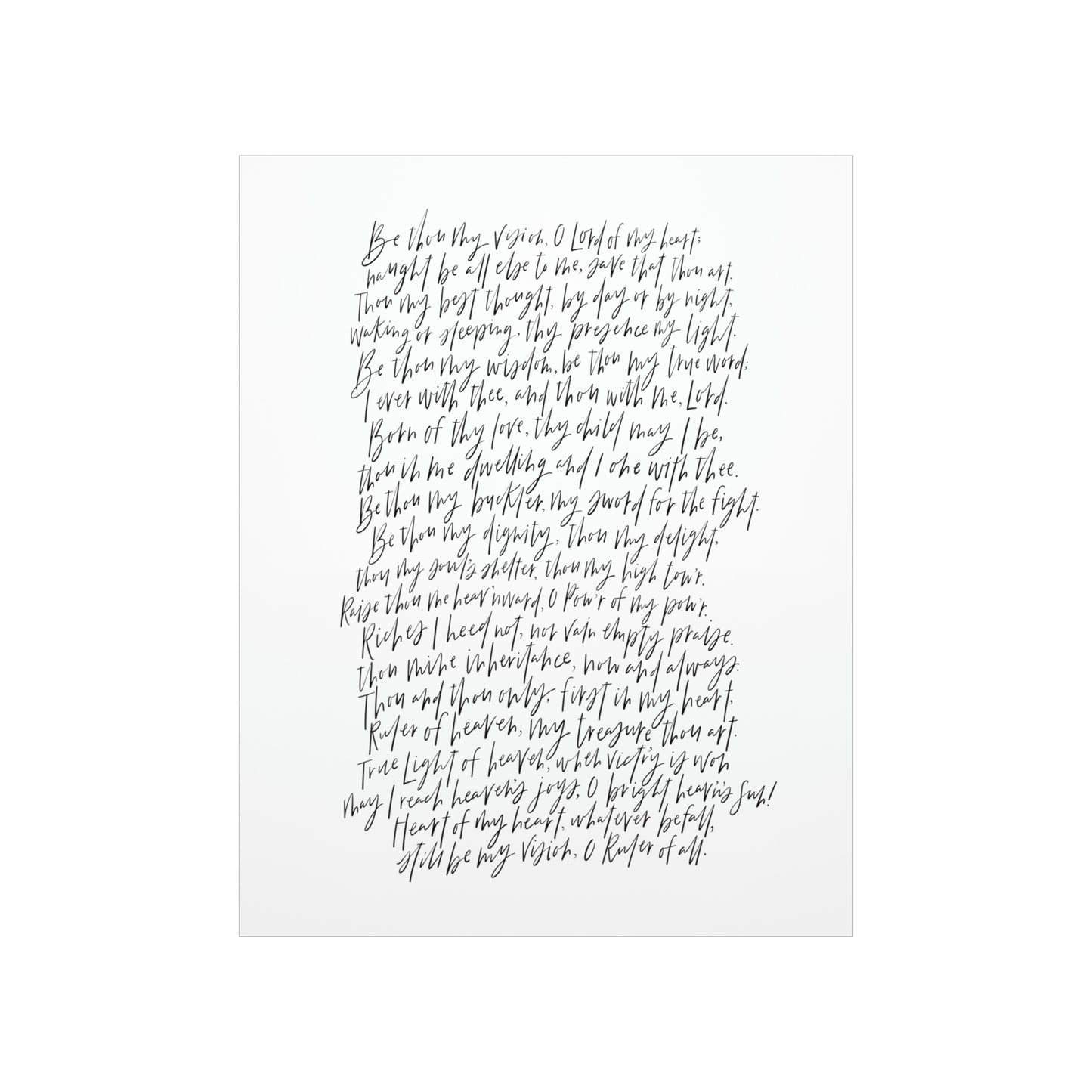 Be Thou My Vision Art Print