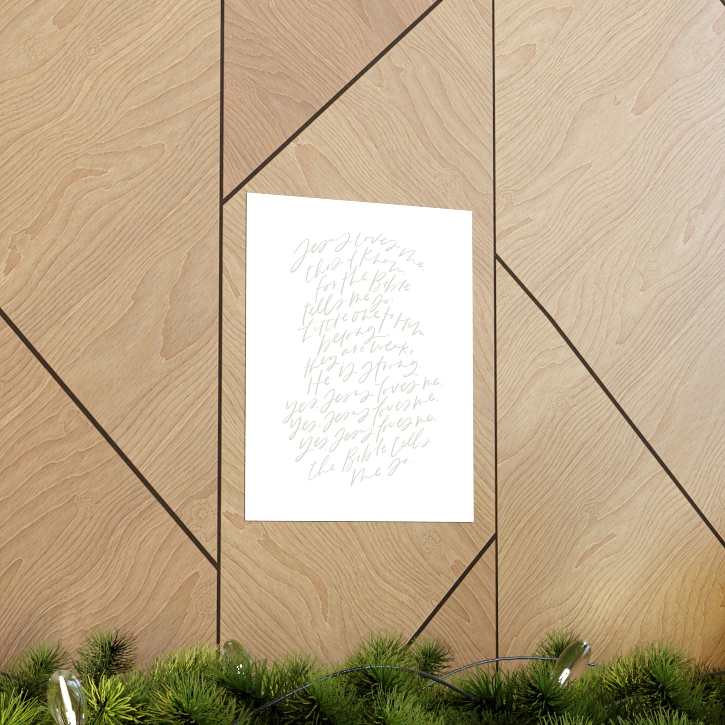 Jesus Loves Me Art Print