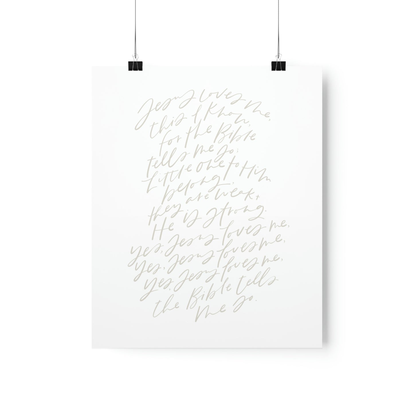 Jesus Loves Me Art Print