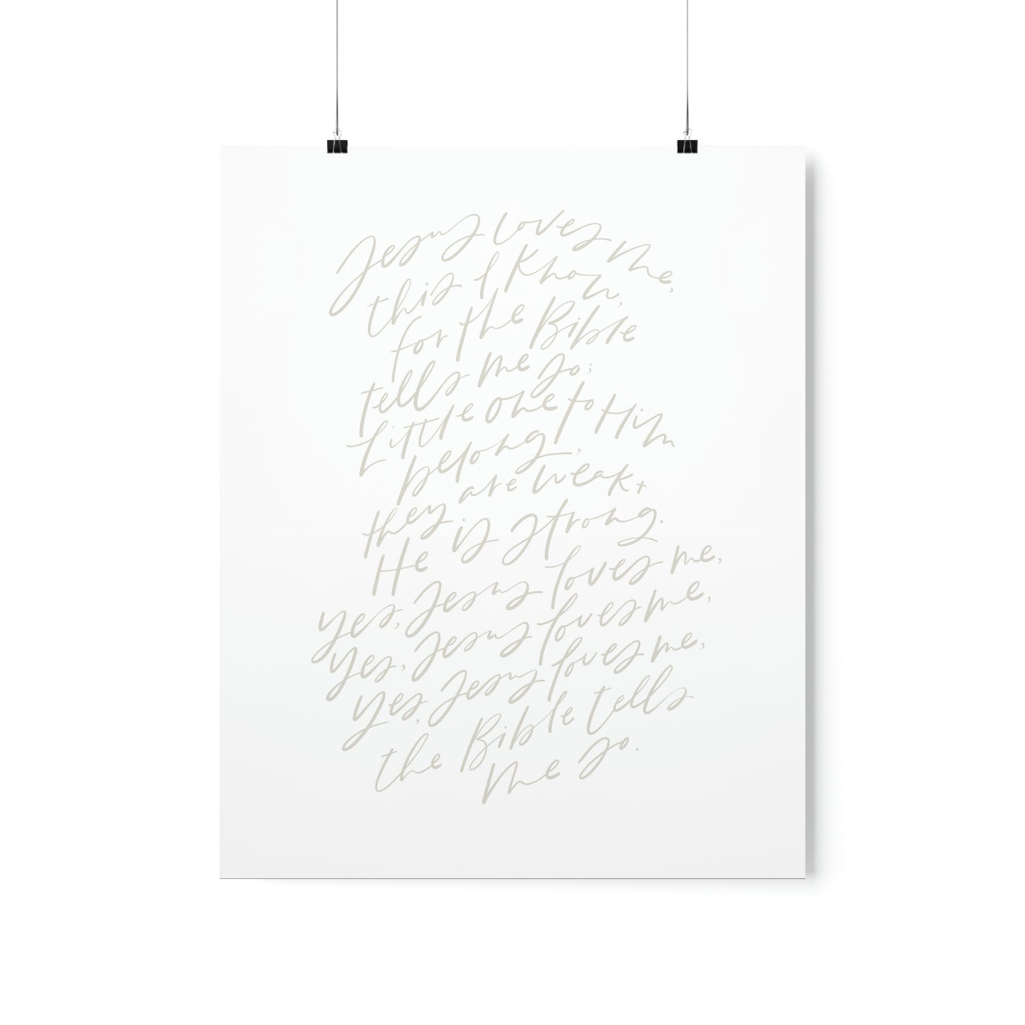 Jesus Loves Me Art Print