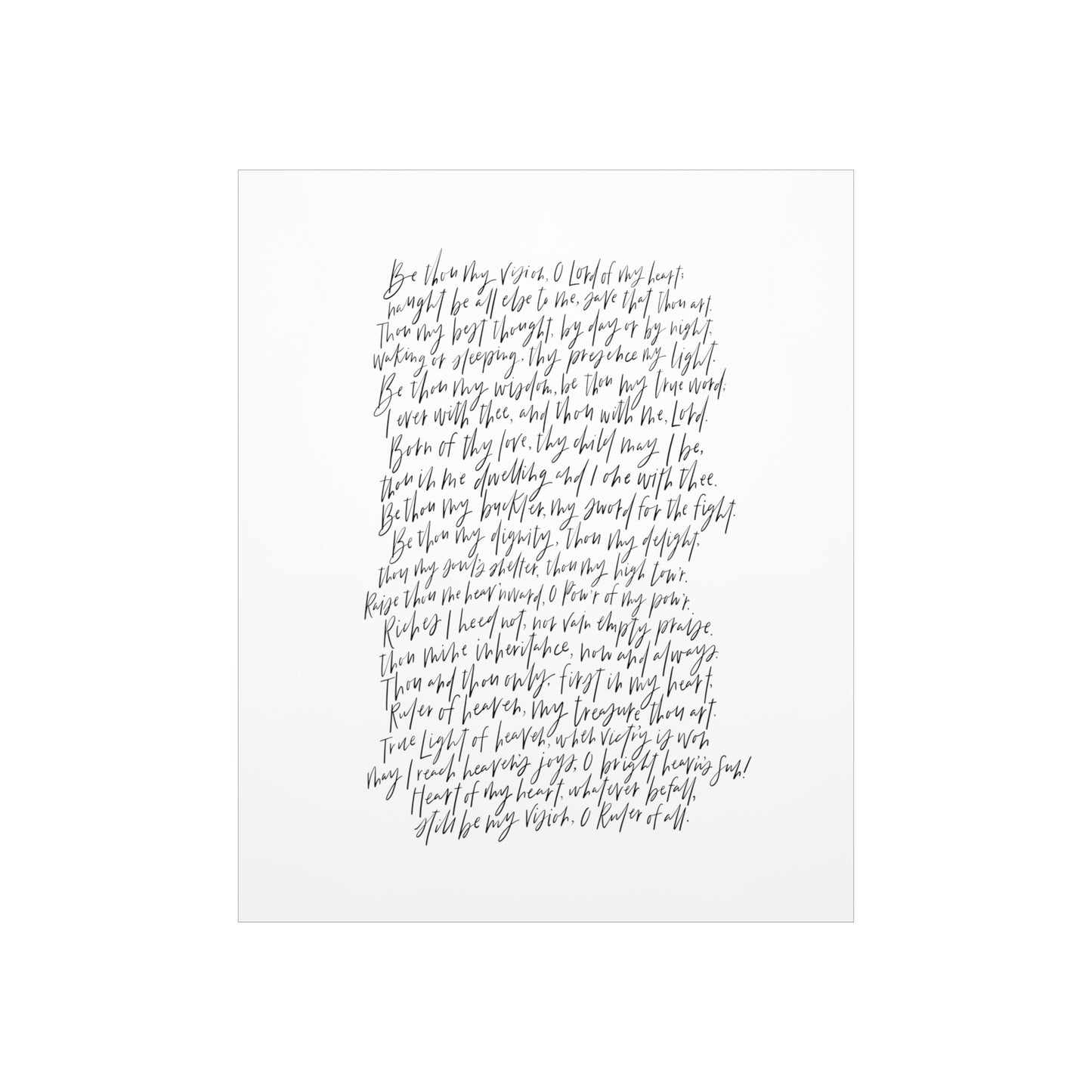 Be Thou My Vision Art Print