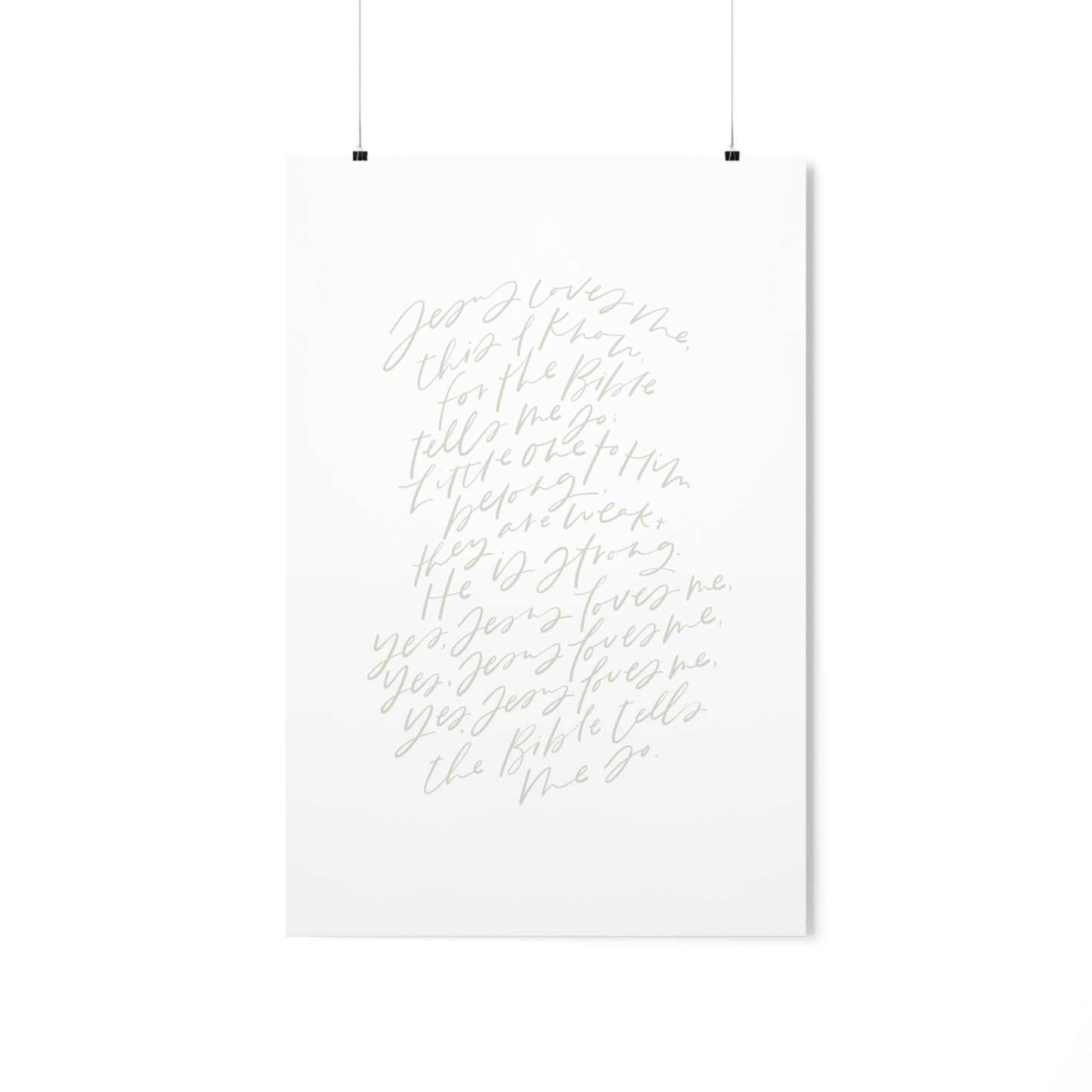 Jesus Loves Me Art Print