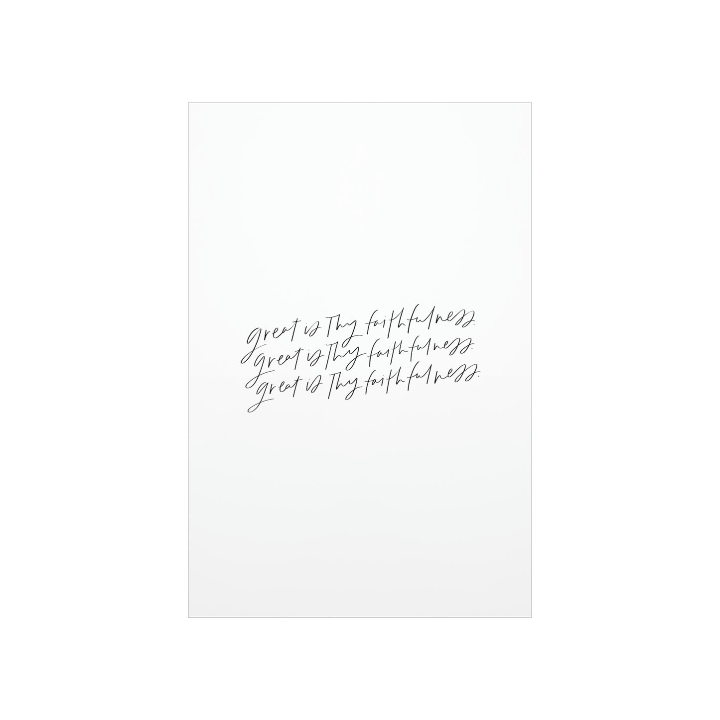 Great is Thy Faithfulness Art Print
