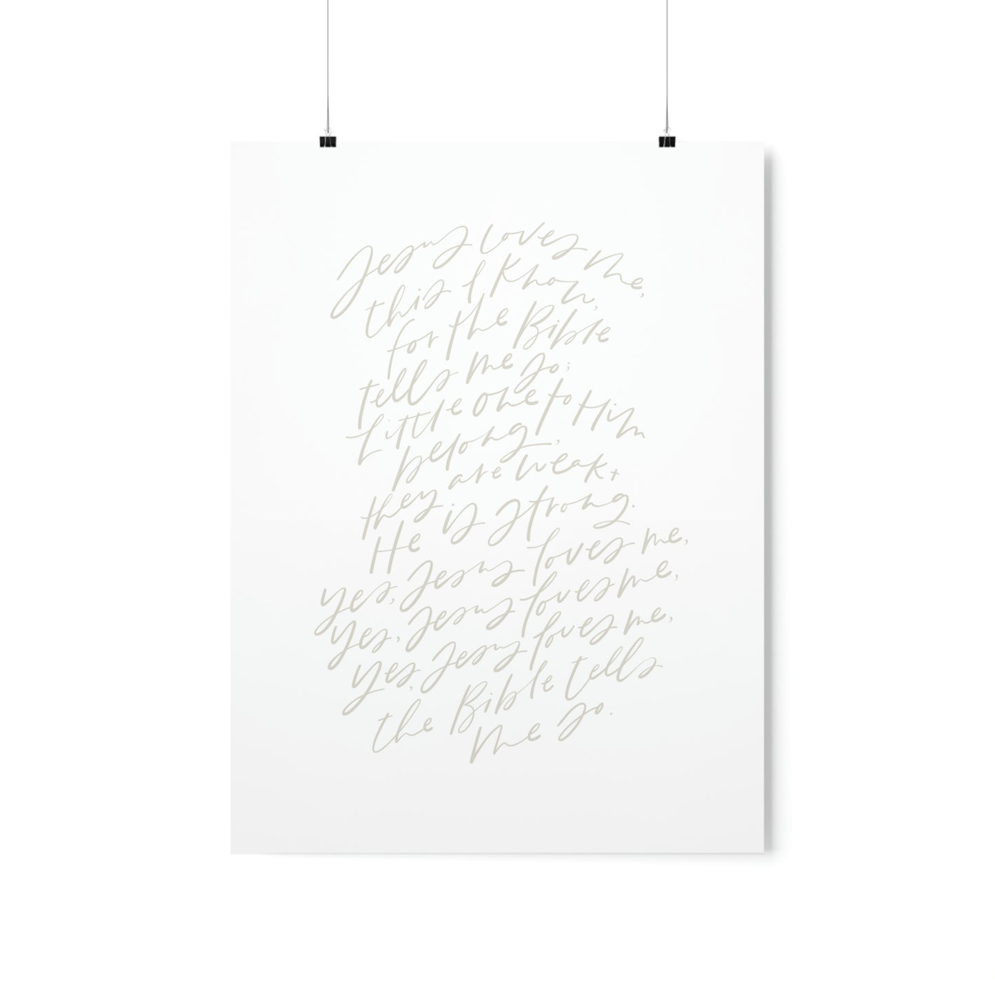 Jesus Loves Me Art Print