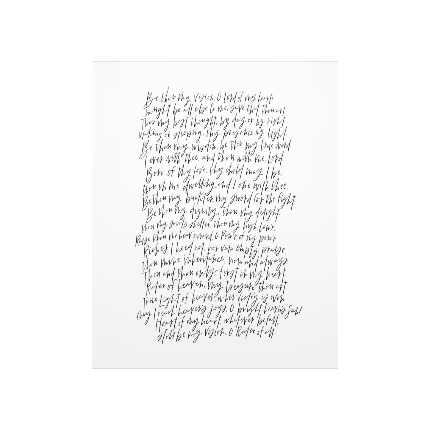 Be Thou My Vision Art Print