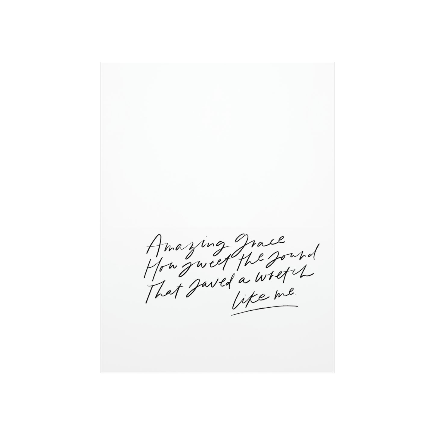 Amazing Grace Art Print