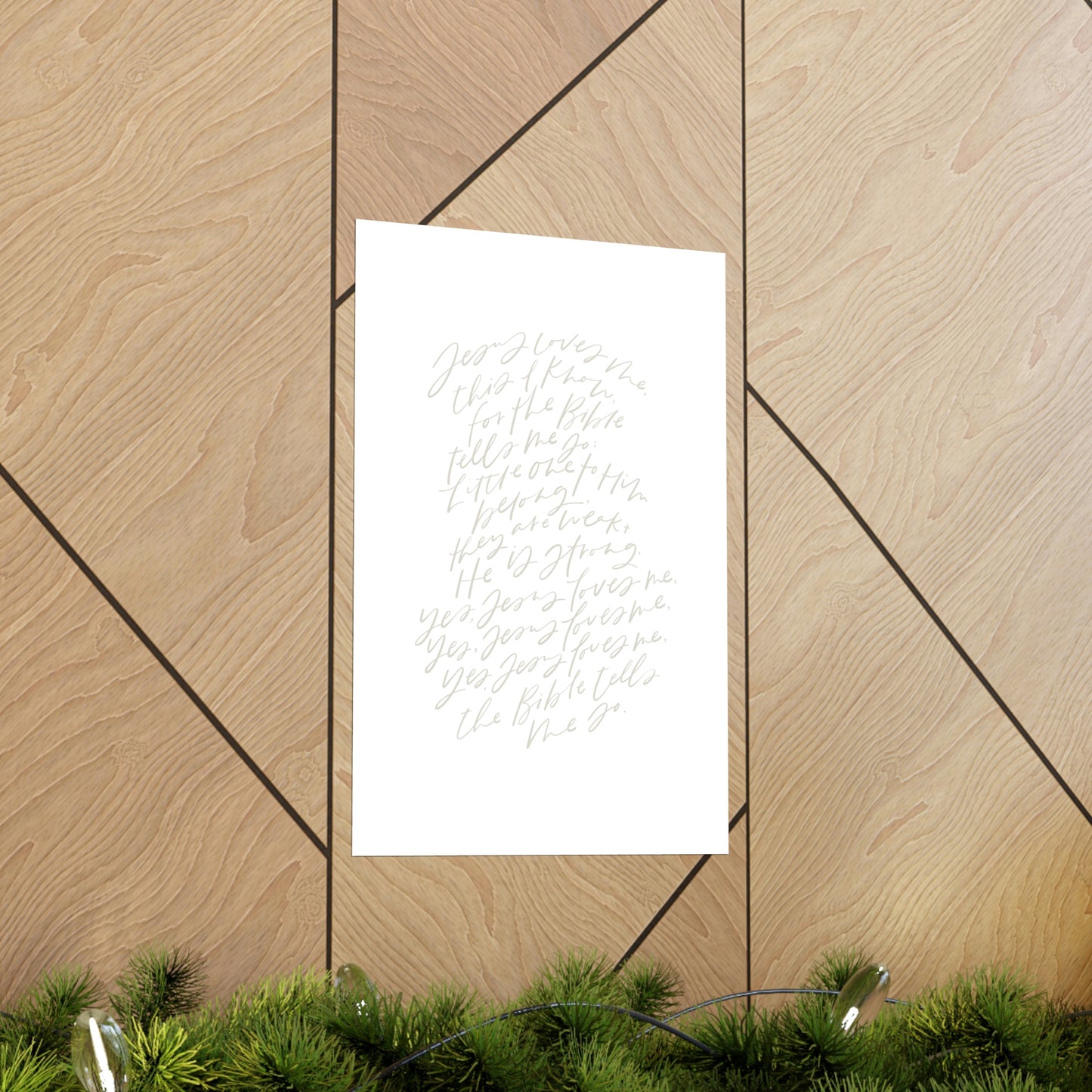 Jesus Loves Me Art Print