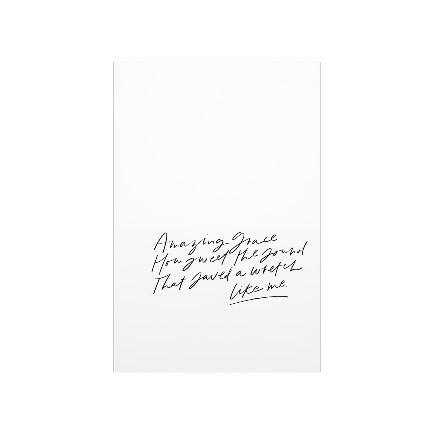 Amazing Grace Art Print