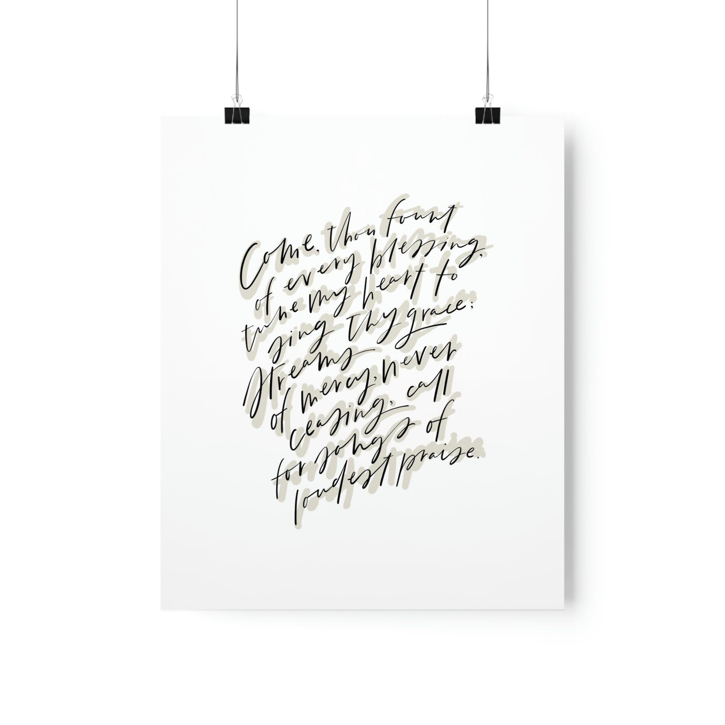 Come Thou Fount Art Print