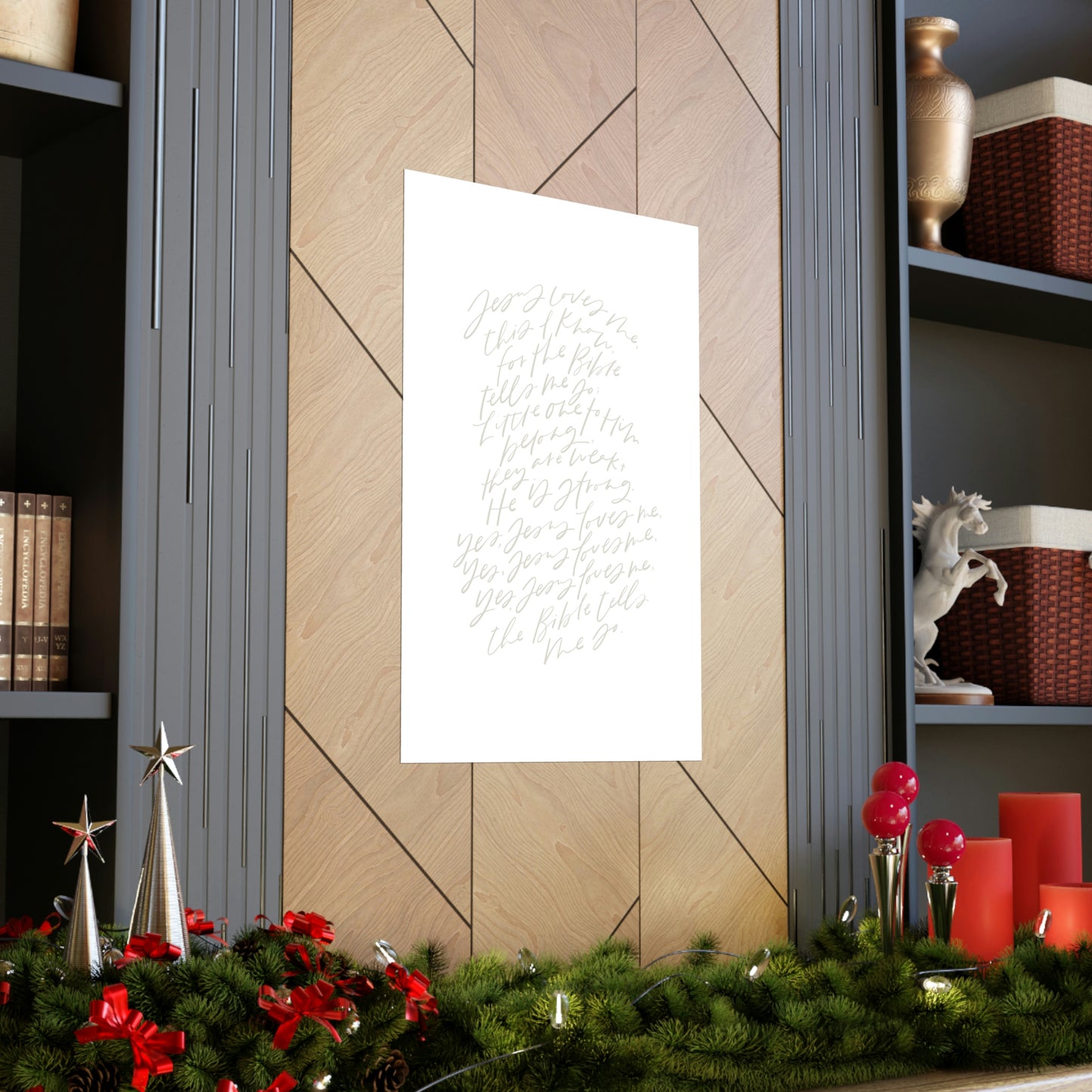 Jesus Loves Me Art Print