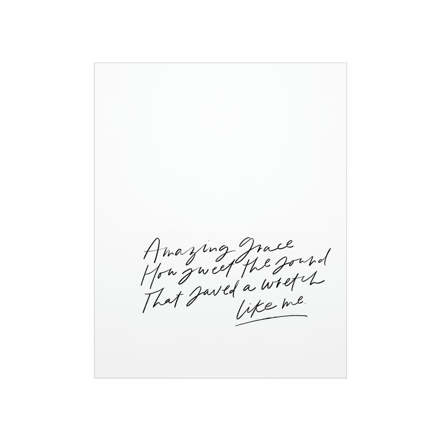 Amazing Grace Art Print